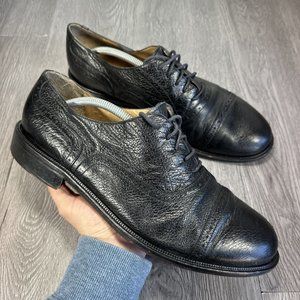 Carlo Martino Oxfords Black Shoes Men's Sz 12  Genuine Leather Italy